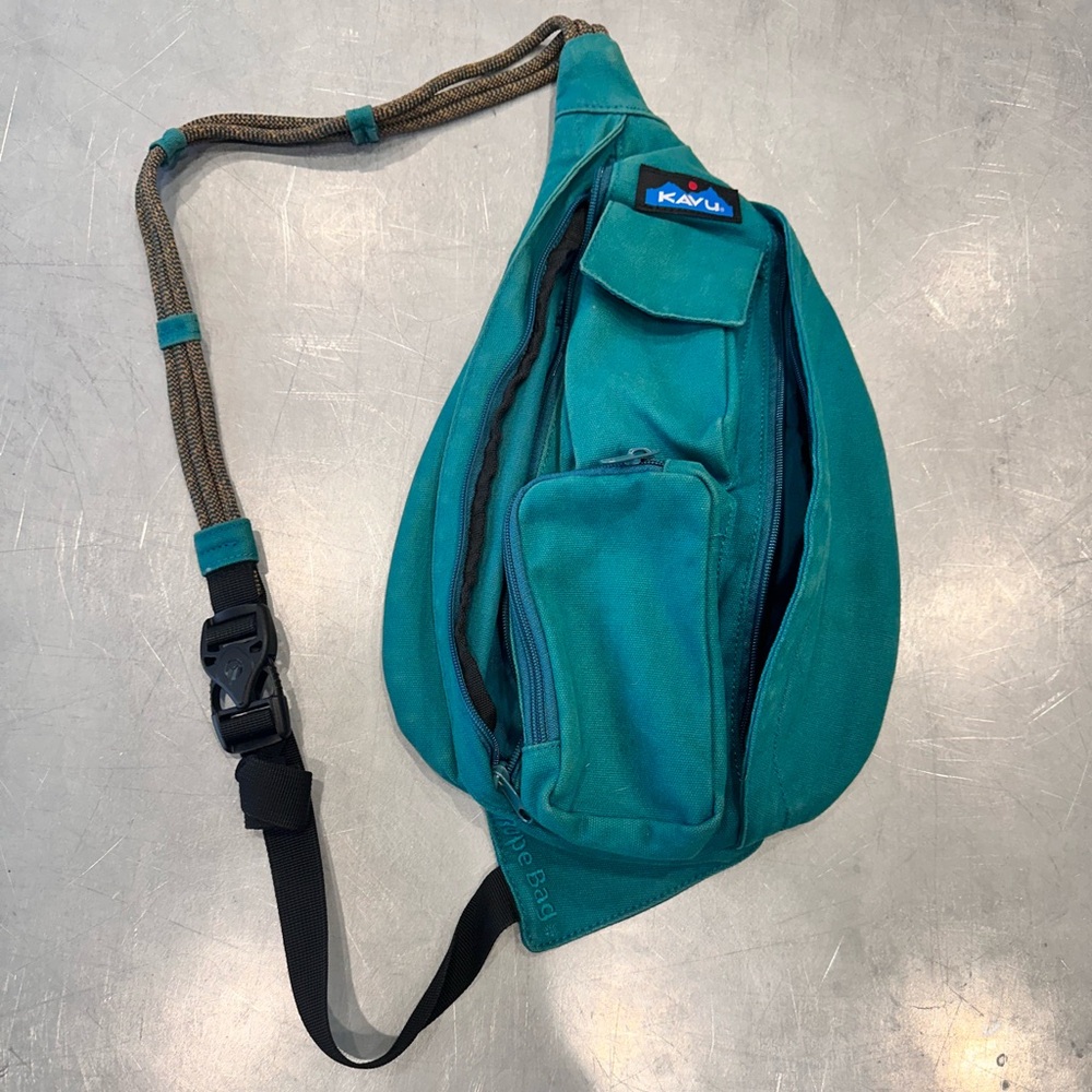 KAVU Teal Sling Bag